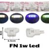 đèn ngủ dẹp màu vàng 220v-1w