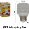 bóng trụ 220v-5w sáng trắng