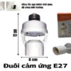 đuôi e27 cảm ứng đứng